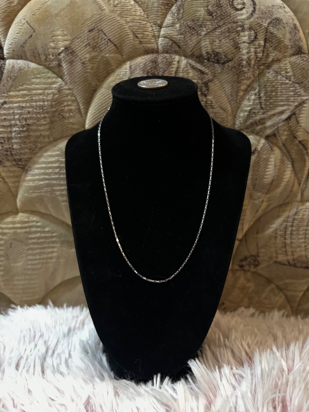 925 Sterling Silver Paperclip Chain Necklace - 16-18in NEW